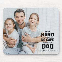 Mousepad Melhor Pai do Mundo Presente Personalizado Preto d