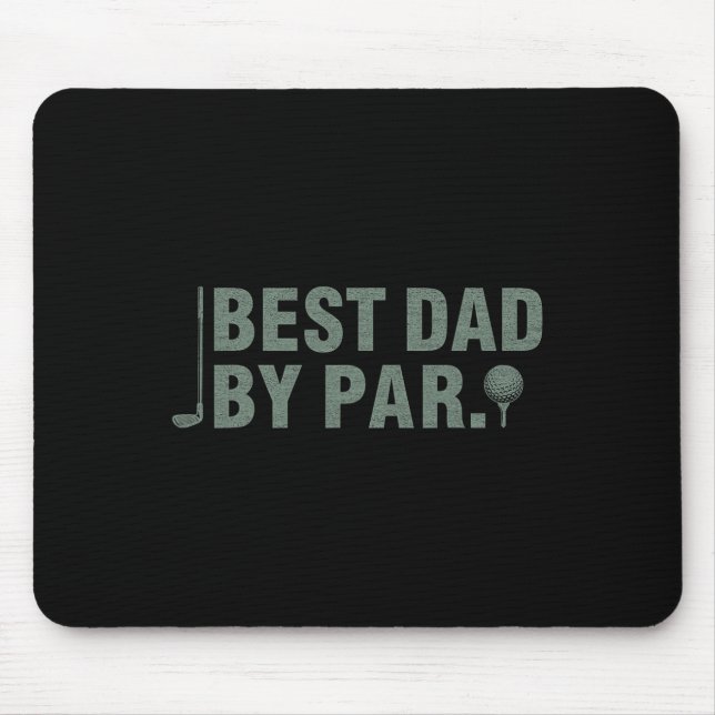 Mousepad Melhor Pai Do Presente De Aniversário De Golfe Do  (Frente)