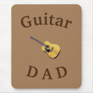 Mousepad Melhor PAI GUITAR! Violão Acústico do Pai
