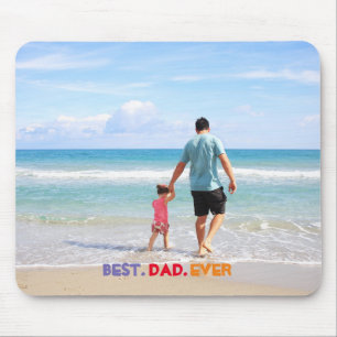Mousepad Melhor Pai Personalizado de Fotografia Personaliza