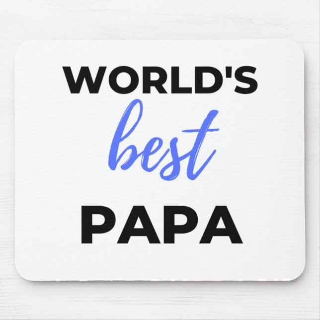 Mousepad Melhor Papa Bl do Mundo (Frente)