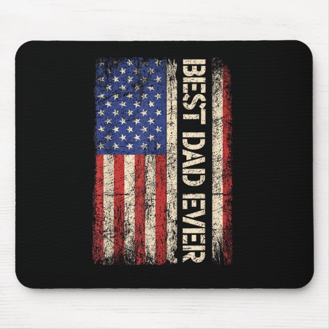 Mousepad Melhor Papai de Todos Presentes da Bandeira Americ (Frente)