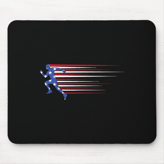 Mousepad Melhor Presente Da Equipe De Atletismo Da Bandeira (Frente)
