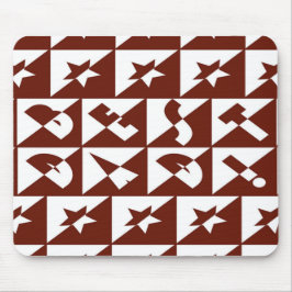 Mousepad Melhor texto selvagem do Pai em vermelho