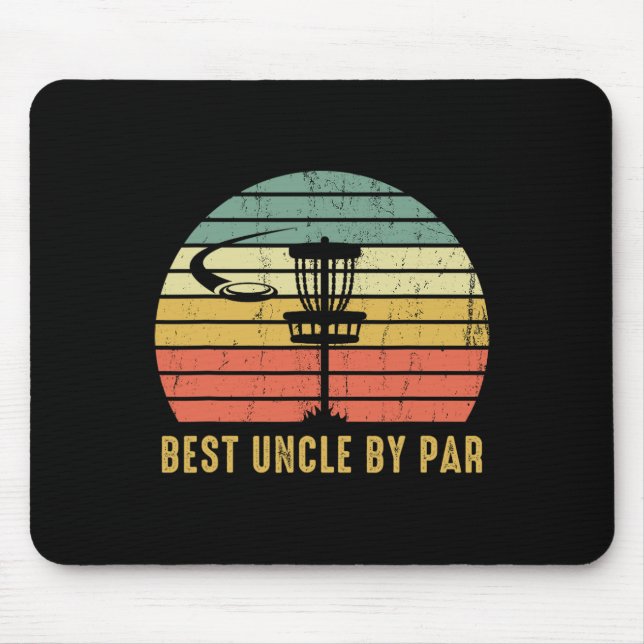 Mousepad Melhor Tio Por Disco Engraçado Presente De Golfe P (Frente)