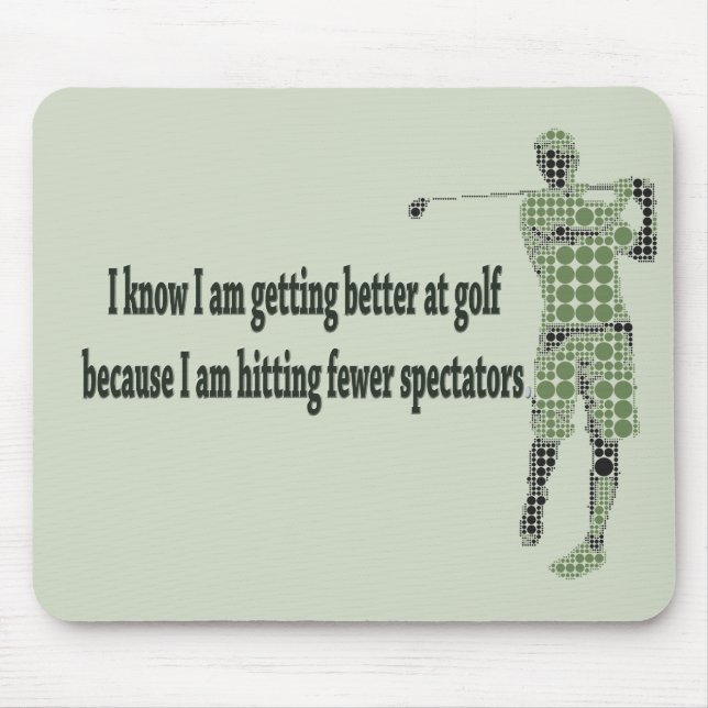 Mousepad Melhorando no Golf (Frente)
