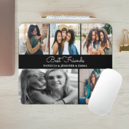 Mousepad Melhores Amigos | Aniversário de Fotografias Múlti
