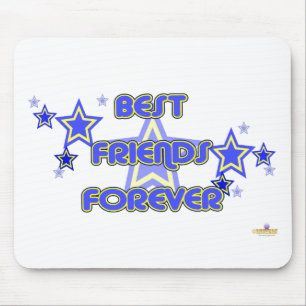 Mousepad Melhores Amigos para Estrelas Amarelas Azuis