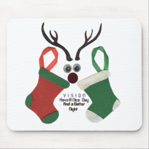 Mousepad Melhores Desejos Especial de Natal Ocasião Vermelh
