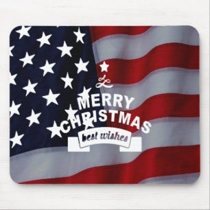 Mousepad Melhores Desejos Feliz Natal Estados Unidos Arte d