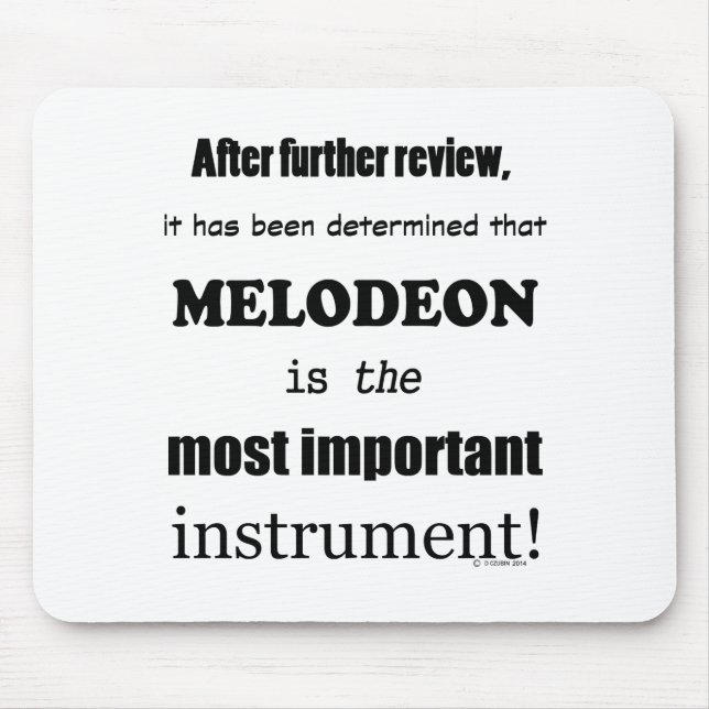 Mousepad Melodeon - Instrumento Mais Importante (Frente)