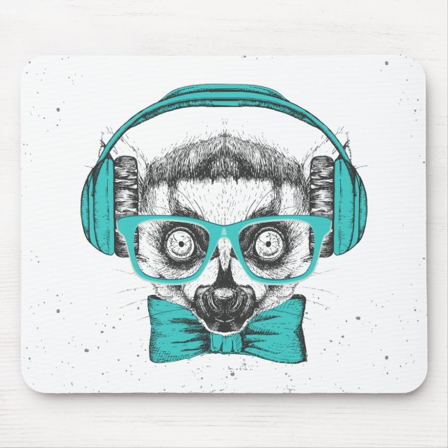 Mousepad Melómano do Lemur | (Frente)