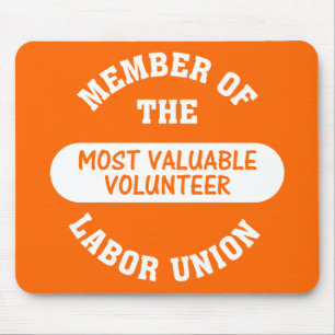 Mousepad Membro da associação de trabalhadores voluntári