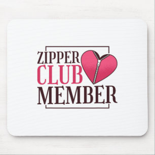 Mousepad Membro do Zipper Club Sensibilização para a Cripto