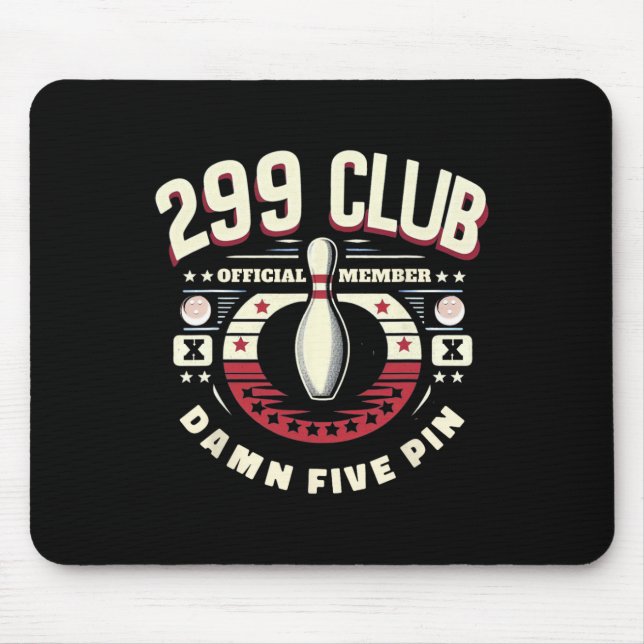 Mousepad Membro Oficial do Clube 299 Humor Funny Cinco Pi (Frente)
