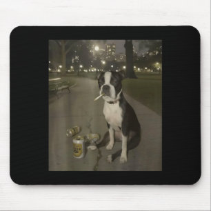 Mousepad Meme de cachorro fumando cigarro engraçado Gen Z M