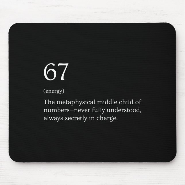 Mousepad Meme de Definição 67  (Frente)