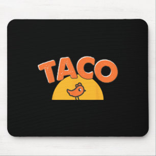 Mousepad Meme de Frango Engraçado Tendo Taco na Moda Trump