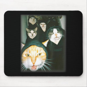 Mousepad Meme de Gangue de Gato Engraçado Gatos Caóticos Hu