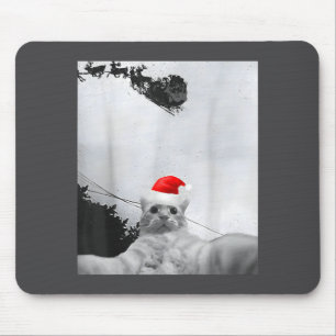 Mousepad Meme de Gatos Gato Engraçado Selfie Com Chapéu de 