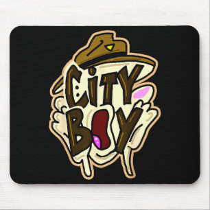 Mousepad Meme de menino da cidade