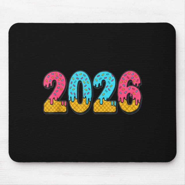Mousepad Meme de sorvete pingando de 2026 Geração Alpha gír (Frente)