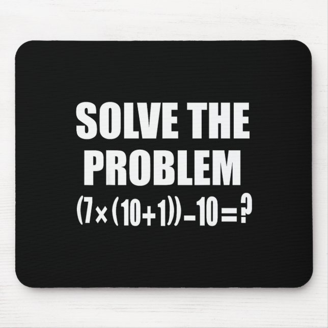 Mousepad Meme Divertido 67 Pemdas Professor de Matemática E (Frente)
