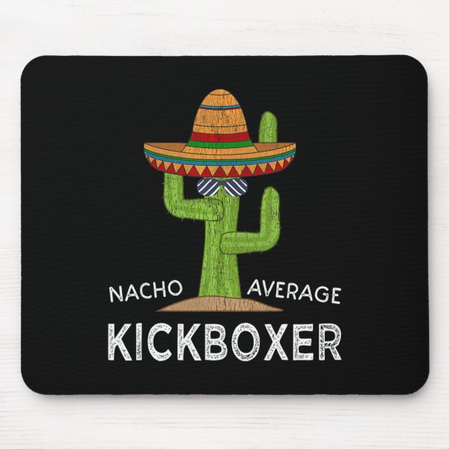 Mousepad Meme Divertido de Kickboxer Hilário Engraçado Kick (Frente)