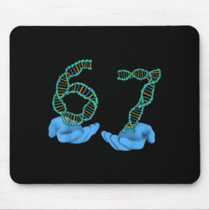 Mousepad Meme Divertido Número 67 Replicação de DNA Ciência