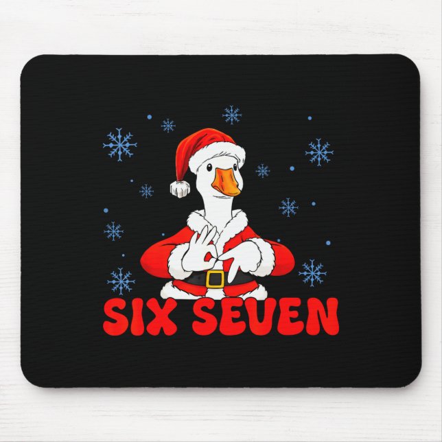 Mousepad Meme engraçado 67 Ganso bobo Natal 67 Meme Xmas B (Frente)
