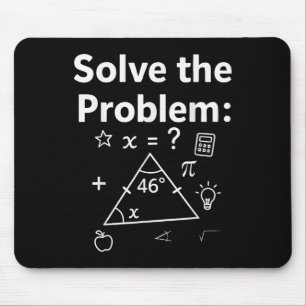 Mousepad Meme Engraçado 67 Matemática Resolva o Problema Pr