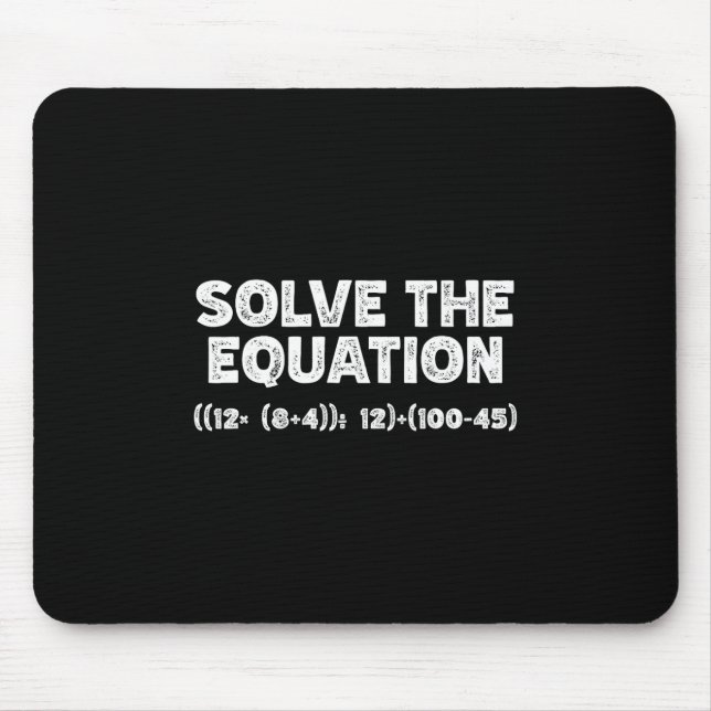 Mousepad Meme engraçado 67 Pemdas Professor de Matemática E (Frente)