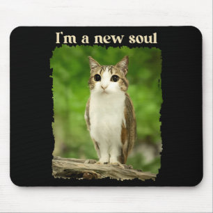 Mousepad Meme Engraçado do Gato Coruja, Meme do Gato Coruja