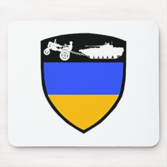 Mousepad Meme engraçado do trator do agricultor da Ucrânia  (Frente)