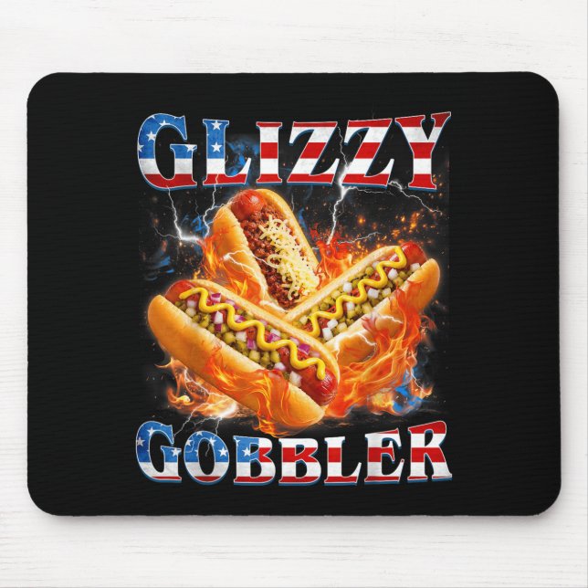Mousepad Meme Engraçado Glizzy Gobbler Hilário Glizzy Cacho (Frente)
