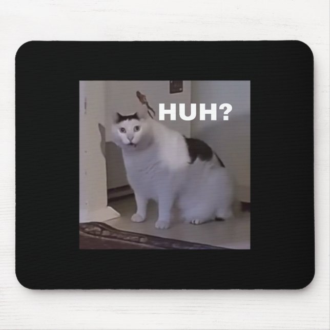 Mousepad Meme Huh Cat (Frente)