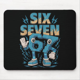 Mousepad Meme Infantil 67 Seis Sete 6 7 Brainrot Italiano
