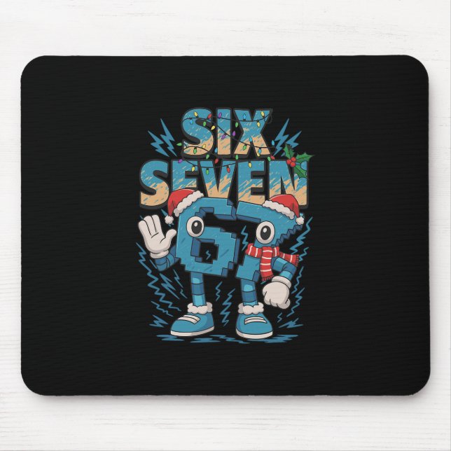 Mousepad Meme Infantil 67 Seis Sete 6 7 Brainrot Italiano C (Frente)