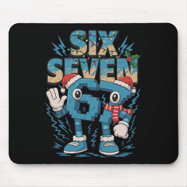 Mousepad Meme Infantil 67 Seis Sete 6 7 Brainrot Italiano N (Frente)