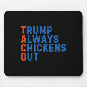 Mousepad Meme Taco Engraçado Trump Sempre Desiste Tarifa M