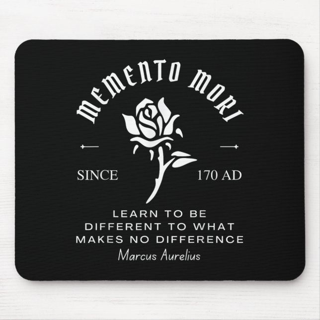 Mousepad Memento Mori Stoicismo Marcus Aurelius Stoic Philo (Frente)