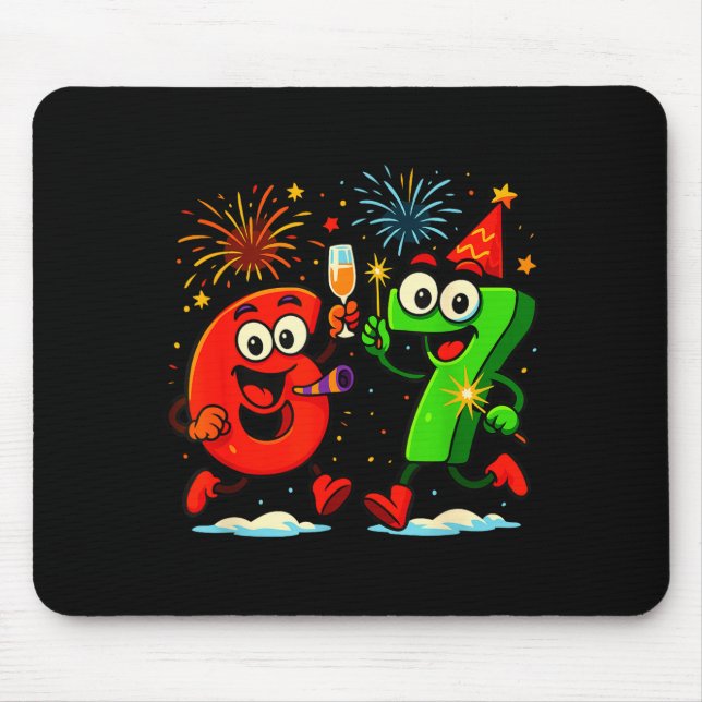 Mousepad Memes da Internet 6 E 7 Seis Sete Energia Aura Alf (Frente)