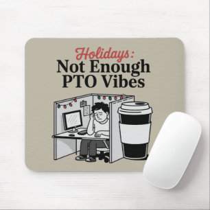 Mousepad Memes de Férias Divertidas no Escritório Cubículo