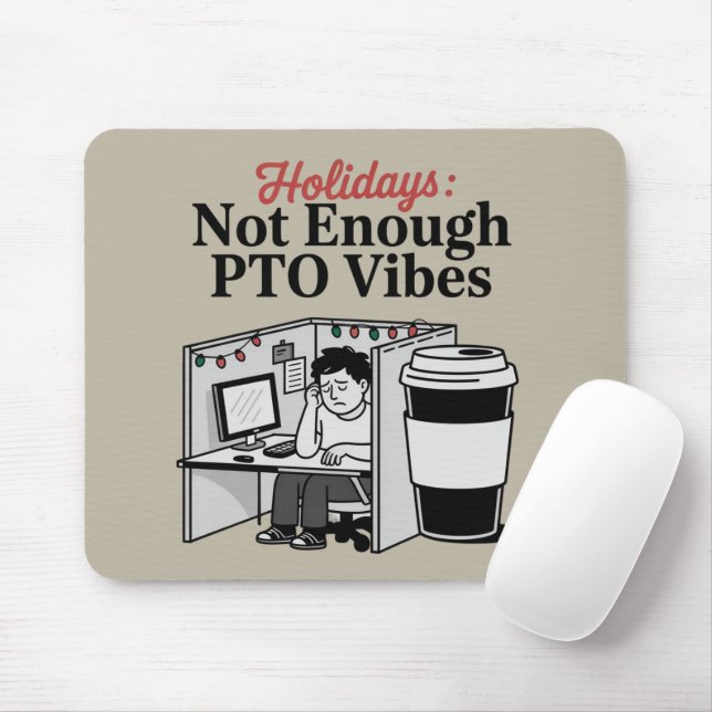 Mousepad Memes de Férias Divertidas no Escritório Cubículo  (Com mouse)