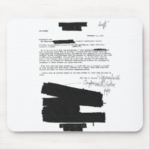 Mousepad Memorando 1963 de Kennedy em relação a UFOs