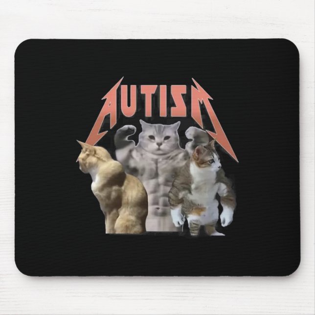 Mousepad Memória Buff Cats Autism (Frente)