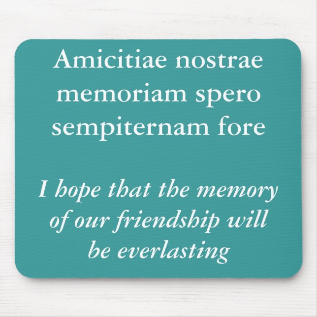 Mousepad Memória da nossa amizade (Frente)