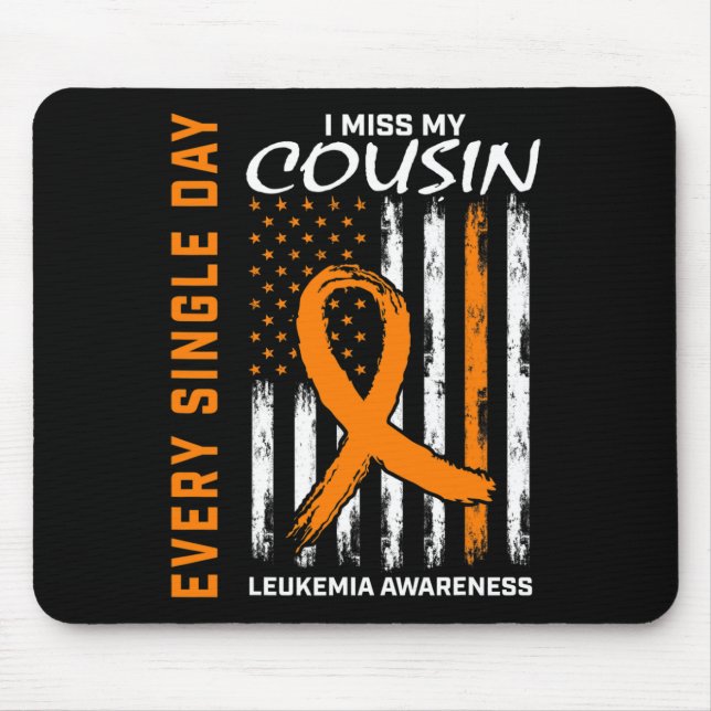 Mousepad Memória De Amas De Um Dom, Primo Leucemia Awarenes (Frente)