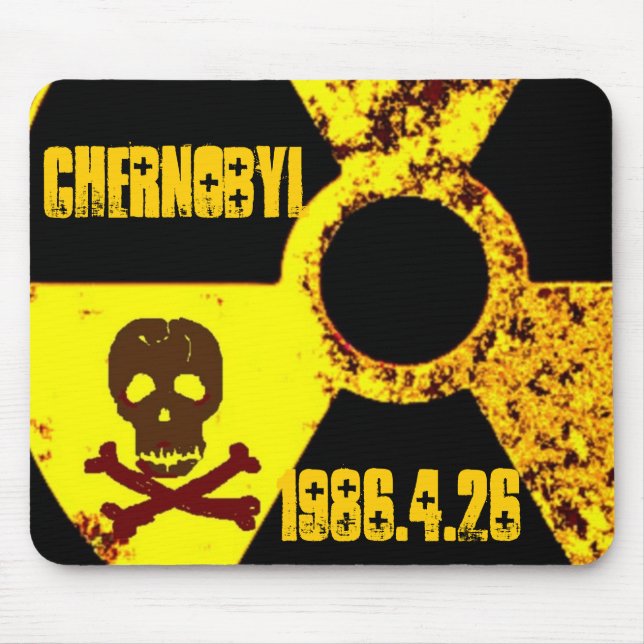 Mousepad Memória de Chernobyl anti nuclear (Frente)