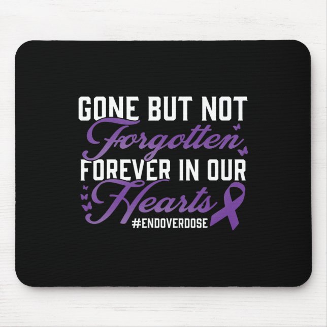Mousepad Memória de ente querido vítima de overdose  (Frente)